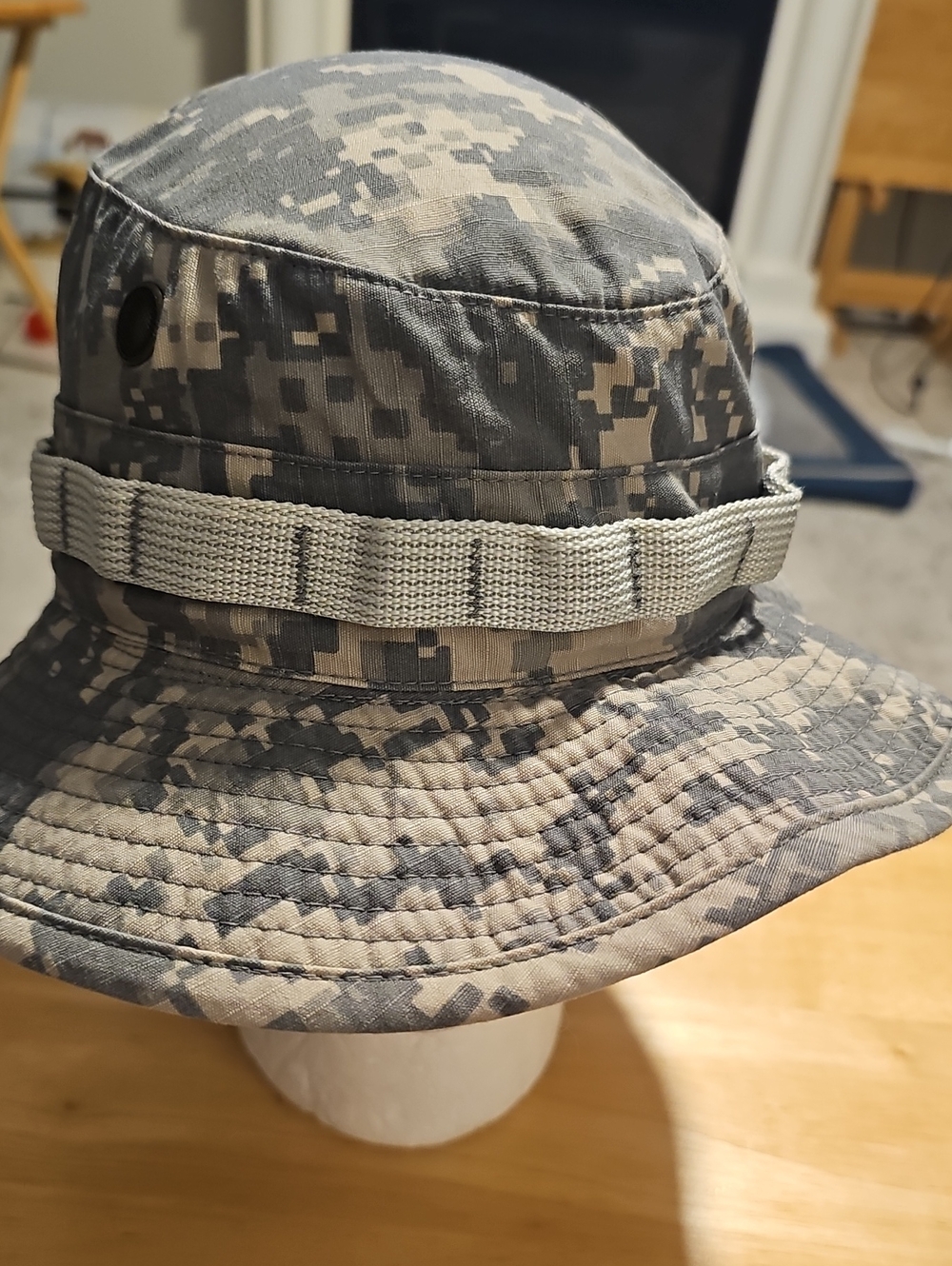 Unbranded ACU Digital Camo Boonie Hat Mens Size L Tactical Ripstop Bucket Hat